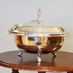 Leonard Silver Plate Covered Dish