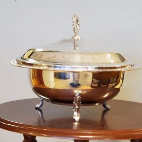 Leonard Silver Plate Covered Dish