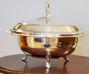 Leonard Silver Plate Covered Dish